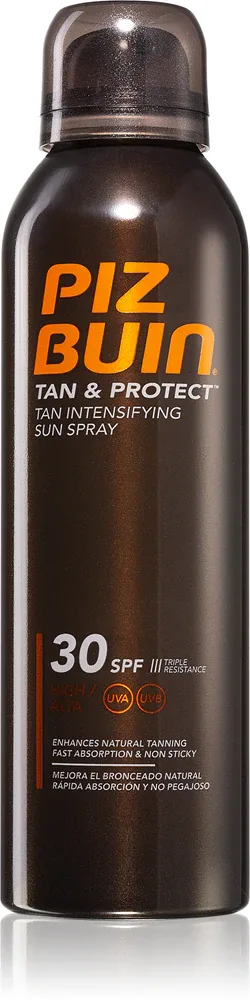 Piz Buin Tan & Protect - Солнцезащитный спрей для интенсивного загара SPF 30, 150 мл