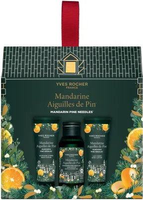 Yves Rocher Mandarin Pine Needles - Подарочный набор для тела, 3 шт