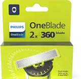 Сменные лезвия для бритвы Philips OneBlade 360 QP420/50, не раздражают кожу, 2 шт for OneBlade 360 — фото 7