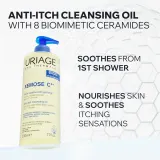 Uriage Xemose C8+ Anti-Itch Cleansing Oil - Успокаивающее масло для очищения сухой и атопической кожи — фото 3