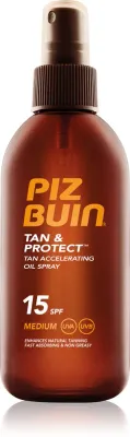 Piz Buin Tan & Protect - Защитное масло для загара SPF 15, 150 мл