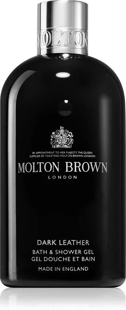 Molton Brown Dark Leather Bath & Shower Gel - Расслабляющий гель для душа и ванны, 300 мл