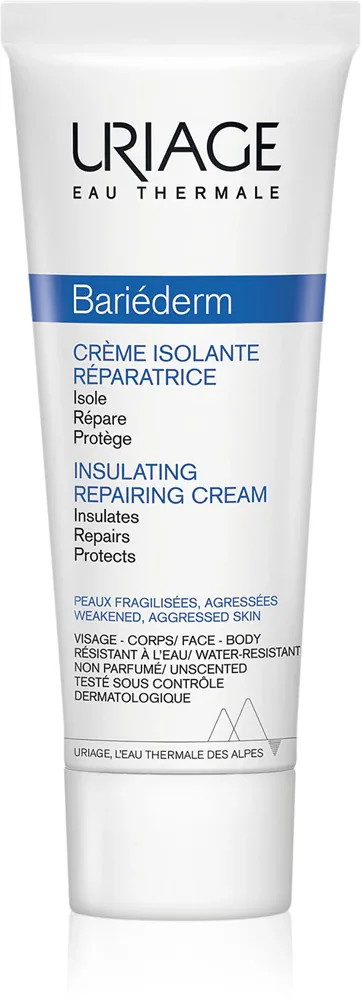 Uriage Bariederm Insulating Repairing Cream - Крем регенерирующий и защитный, 75 мл