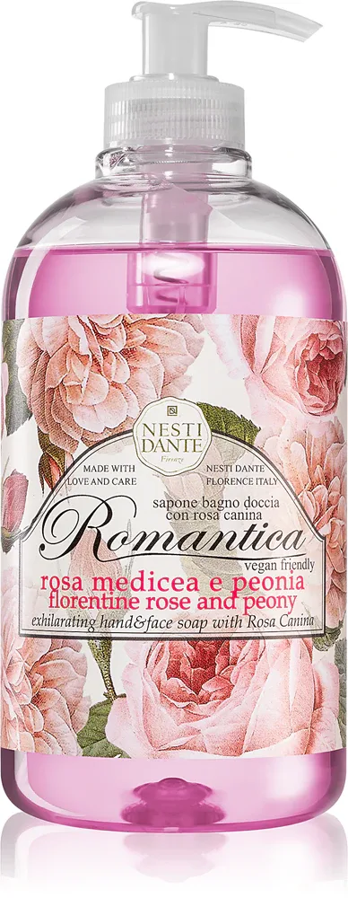 Nesti Dante Romantica Florentine Rose and Peony - Жидкое мыло для рук, 500 мл
