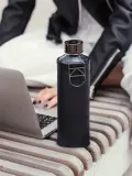 Equa Mismatch - Стеклянная бутылка для воды + чехол из искусственной кожи — фото 2
