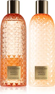 Vivian Gray Gemstone Neroli & Amber - Подарочный набор с увлажняющим действием
