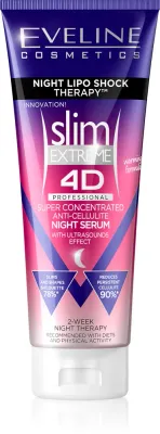 Сыворотка для тела Eveline Cosmetics Slim Extreme ночная, моделирующая, с разогревающей формулой, 250 мл