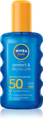 NIVEA SUN Protect & Dry Touch - невидимый спрей для загара SPF 50, 200 мл