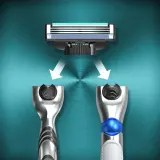 Бритва мужская Gillette Mach3 3 лезвия, со сменными кассетами, 12 шт — фото 3