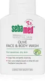Sebamed Wash - Нежный очищающий эмульсия для лица и тела с оливковым маслом, 200 мл — фото 1