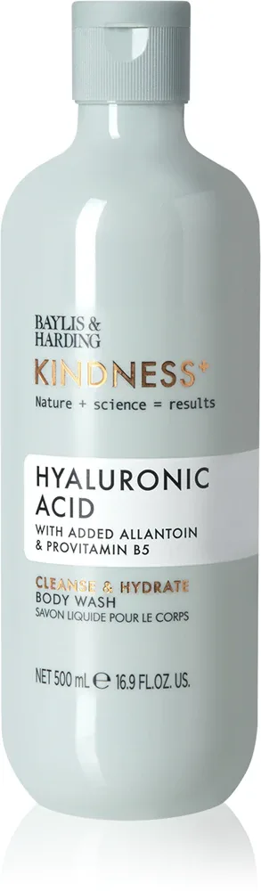 Baylis & Harding Kindness+ Hyaluronic Acid - Увлажняющий гель для душа аромат Pear & Neroli, 500 мл