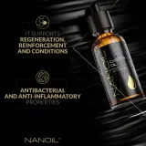 Nanoil Castor Oil - Рициновое масло для лица, тела и волос, 50 мл — фото 3