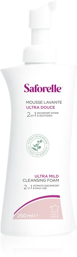 Saforelle Mousse ultra mild - Очищающая пена для интимных зон, 250 мл