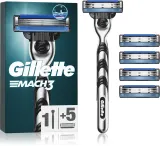 Бритва мужская Gillette Mach3 3 лезвия, со сменными кассетами, для чувствительной кожи, 5 шт — фото 1