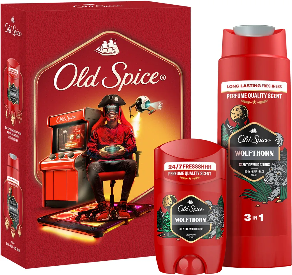 Old Spice Wolfthorn Gamer - Подарочный набор для мужчин
