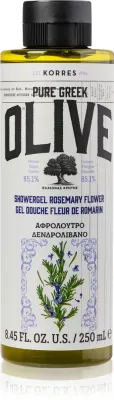 Korres Pure Greek Olive & Rosemary Flower - Освежающий гель для душа, 250 мл