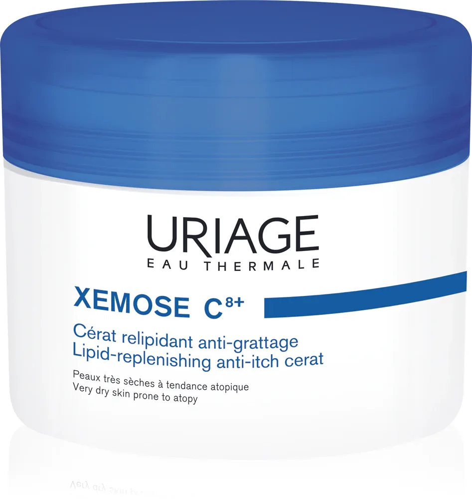 Uriage Xemose C8+ Lipid-Replenishing Anti-Itch Cerat - Крем для тела, успокаивающий и питательный, для сухой и атопической кожи, 200 мл