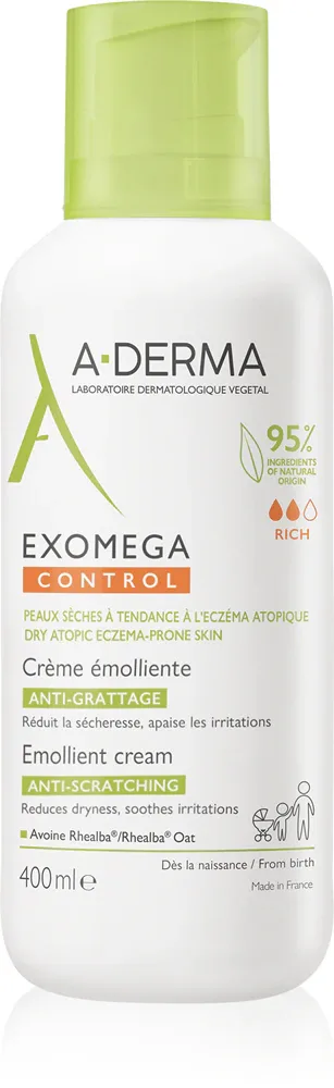 A-Derma Exomega Control Emollient Cream - Крем для тела для сухой и атопической кожи