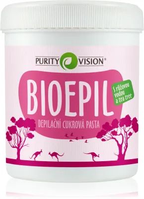 Паста для депиляции Purity Vision BioEpil сахарная, с розовой водой и маслом чайного дерева, 400 г