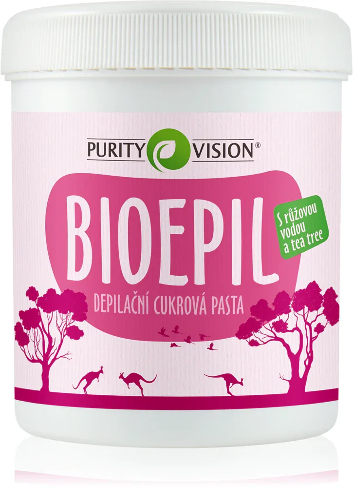Паста для депиляции Purity Vision BioEpil сахарная, с розовой водой и маслом чайного дерева, 400 г