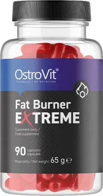 БАД OstroVit Fat Burner eXtreme для сжигания жира, с кофеином, 90 капсул