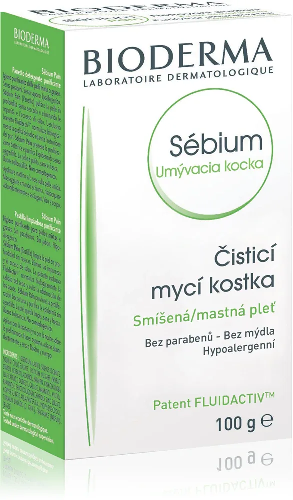 Bioderma Sebium - Твердое мыло для жирной и комбинированной кожи, 100 г