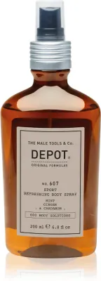 DEPOT 600 BODY SOLUTIONS NO. 607 SPORT REFRESHING BODY SPRAY - Освежающий спрей для тела для мужчин, 200 мл