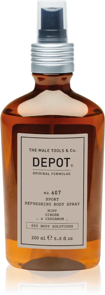 DEPOT 600 BODY SOLUTIONS NO. 607 SPORT REFRESHING BODY SPRAY - Освежающий спрей для тела для мужчин, 200 мл