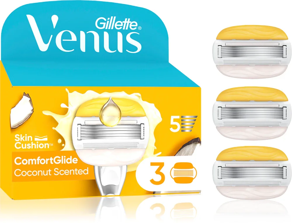 Gillette Venus Comfortglide Coconut - Запасные лезвия, 3 шт