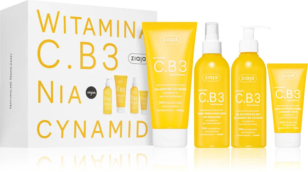 Ziaja Vitamin C.B3 Niacinamide - Подарочный набор для лица и тела