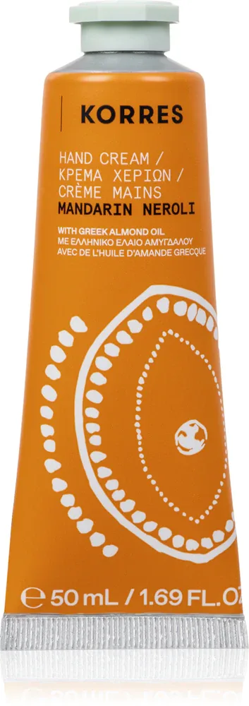 Korres Mandarin Neroli - Крем увлажняющий для рук с маслом миндаля, 50 мл