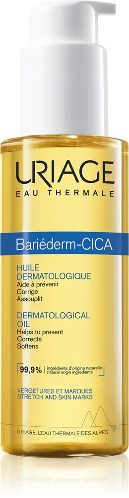 Uriage Bariederm Cica Dermatological Oil - Питательное масло для тела против растяжек, 100 мл