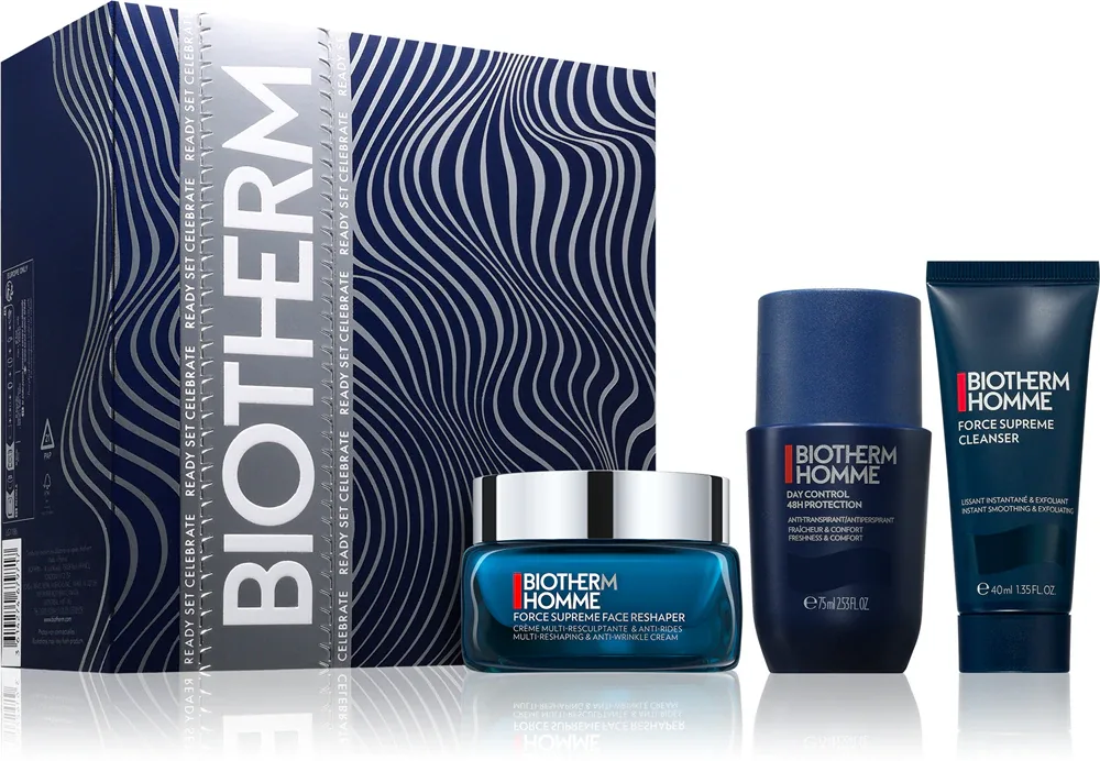 Biotherm Homme Force Supreme Face Reshaper Cream - Подарочный набор для мужчин