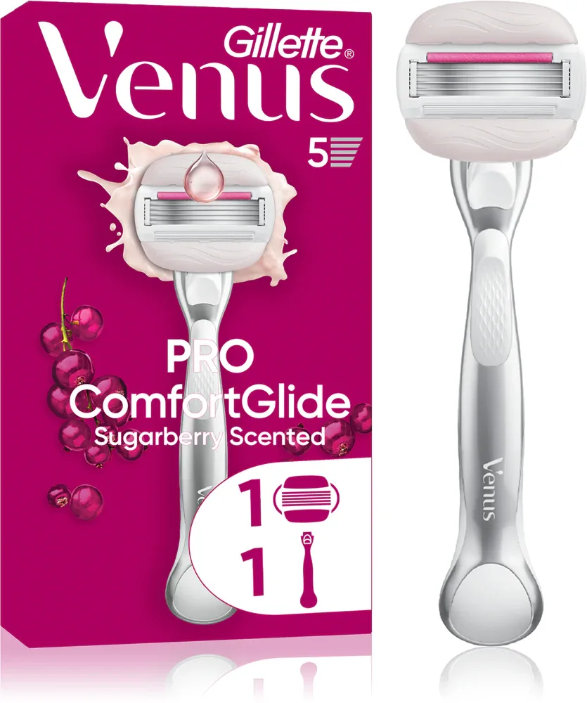 Бритва женская Gillette Venus ComfortGlide Sugarberry 5 лезвий, с увлажняющими полосками, 1 шт z wymienną głowicą