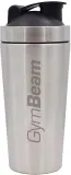 Шейкер спортивный GymBeam Shaker Steel из нержавеющей стали, серебристый, 739 мл — фото 1