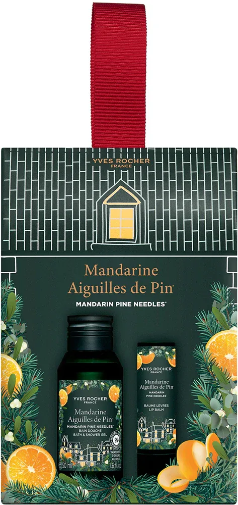 Yves Rocher Mandarin Pine Needles - Подарочный набор для женщин, 2 шт