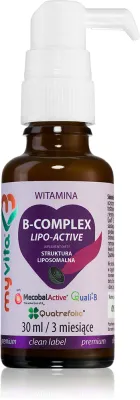 Биологически активная добавка к пище MyVita Витамин B Complex Active в каплях, для нервной системы и иммунитета, 30 мл