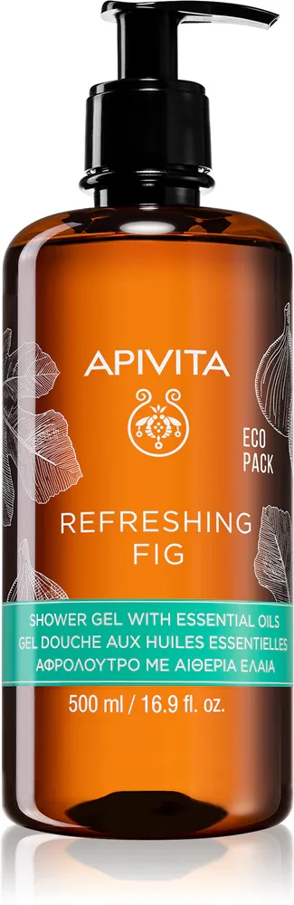 Apivita Refreshing Fig Shower Gel - Освежающий гель для душа с эфирными маслами
