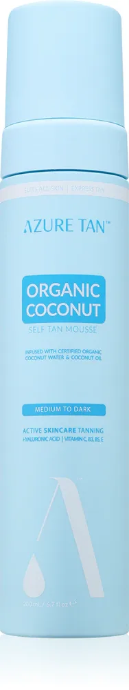 Azure Tan Organic Cocunat - Автозагар: самозагарный лосьон, 200 мл