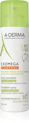 A-Derma Exomega Control Emollient Spray - Увлажняющий укрепляющий крем для чувствительной и атопической кожи в спрее, 200 мл