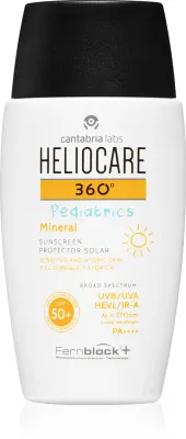 Heliocare 360 Pediatrics - Минеральный крем для загара SPF 50+, 50 мл