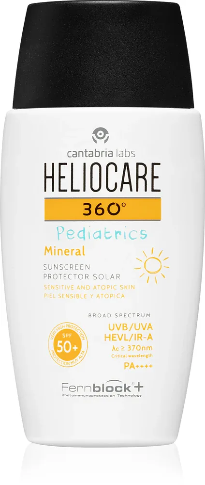 Heliocare 360 Pediatrics - Минеральный крем для загара SPF 50+, 50 мл