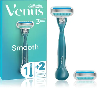 Gillette Venus Smooth - Бритва + 2 запасные головки, 1 шт