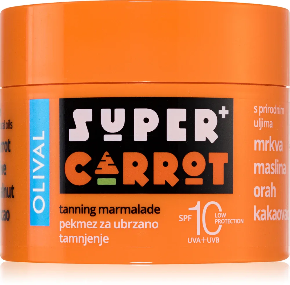 Olival SUPER Carrot Tanning Jam - Средство для ускорения и продления загара SPF 10, 100 мл
