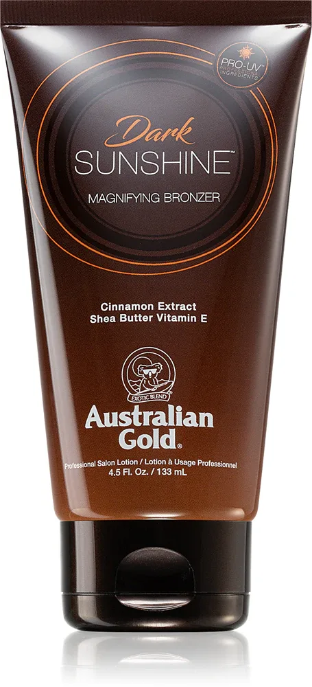Молочко-бронзатор для тела Australian Gold Dark Sunshine с хной и маслом ши, 133 мл