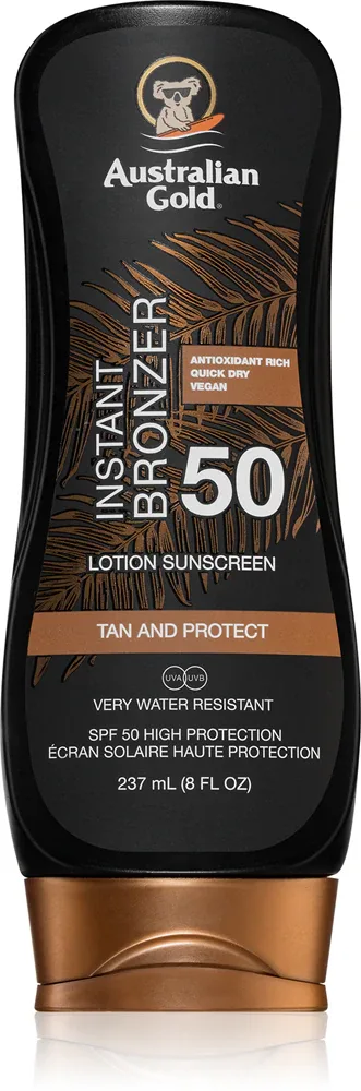 Australian Gold Lotion With Bronzer - Солнцезащитное средство с бронзатором SPF 50, 237 мл