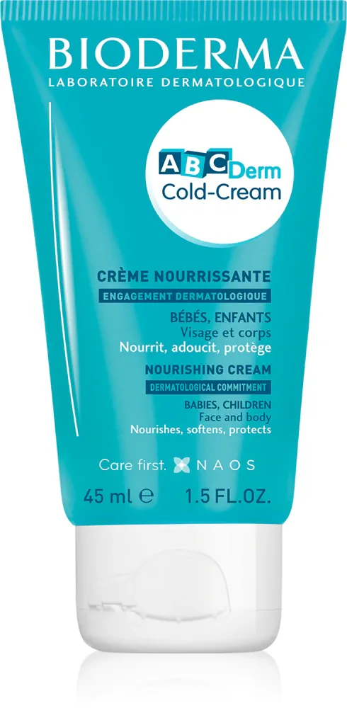 Bioderma ABC Derm Cold-Cream - Питательный крем для лица и тела для детей с рождения, 45 мл