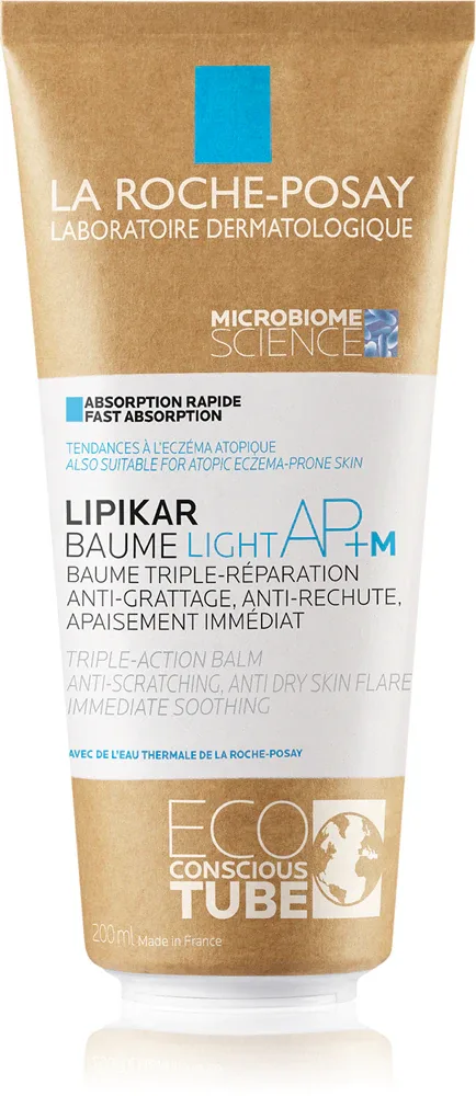 La Roche-Posay Lipikar Baume AP+M Light - Регенерирующий бальзам для тела для сухой и чувствительной кожи, 200 мл