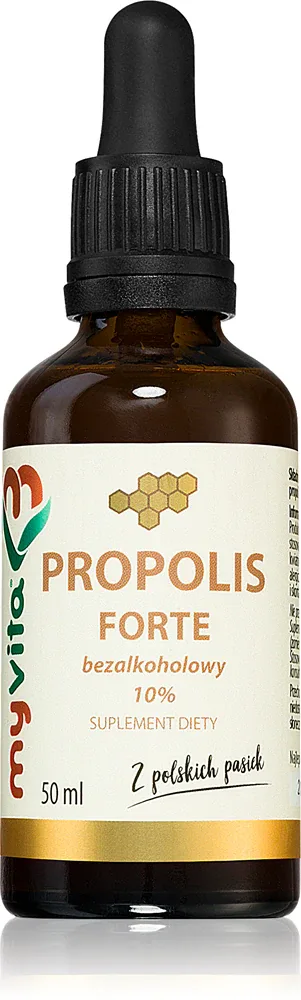 Капли MyVita Propolis Forte 10% bezalkoholowy прополис безалкогольный, 50 мл