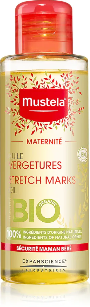 Масло от растяжек Mustela Maternite BIO для беременных, с маслом авокадо и маракуйи, 105 мл